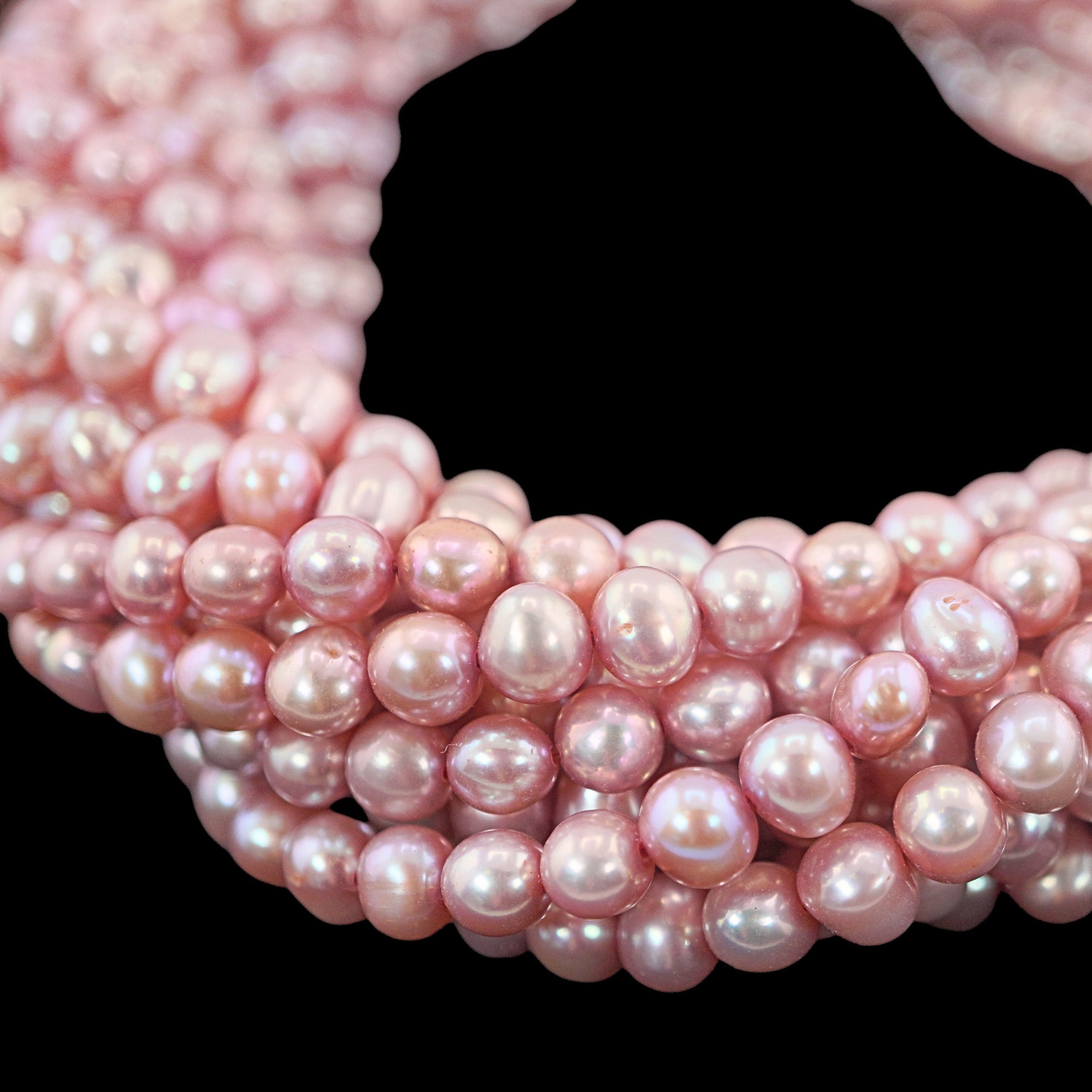 Real Pink Pearl Beads

