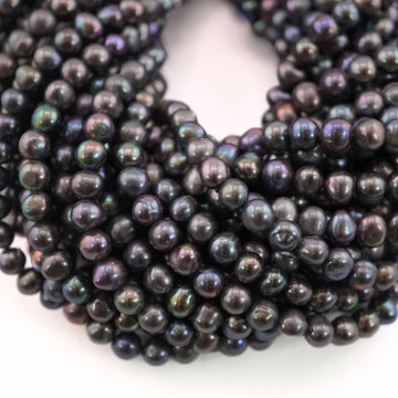 Real freshwater pearls wholesale – peacock color


