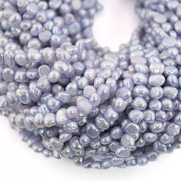 Sky Blue Baroque Freshwater Pearl Beads

