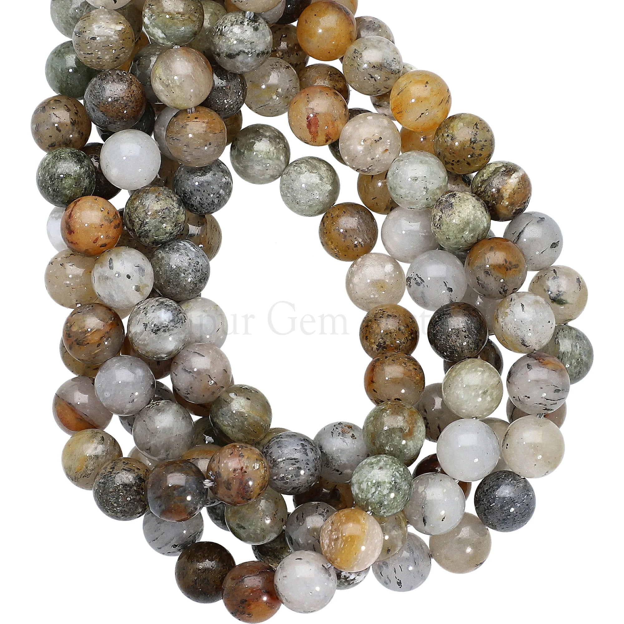 Sunstone Smooth Round Shape Loose Gemstone Strand Beads 