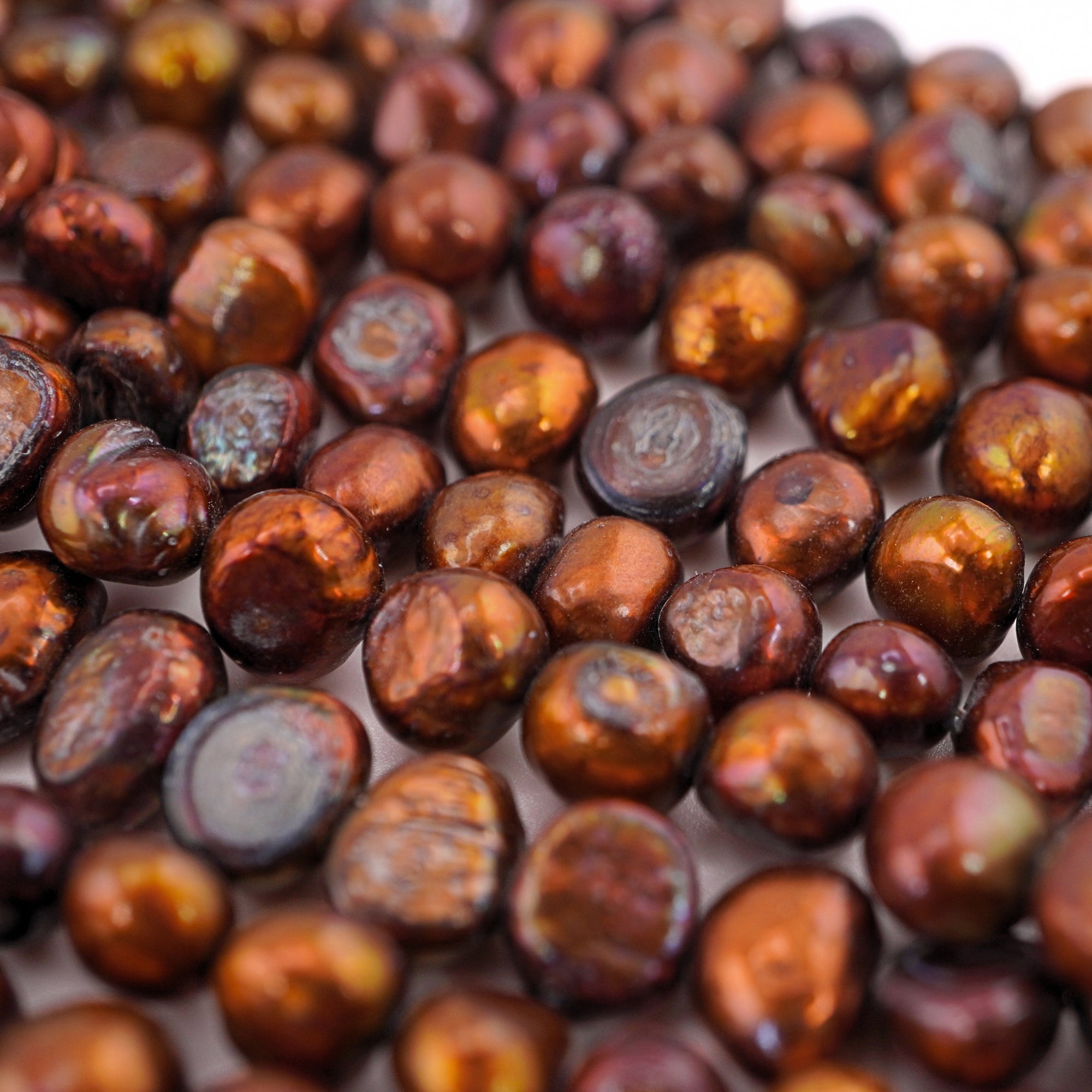 Unique chocolate freshwater pearls beads

