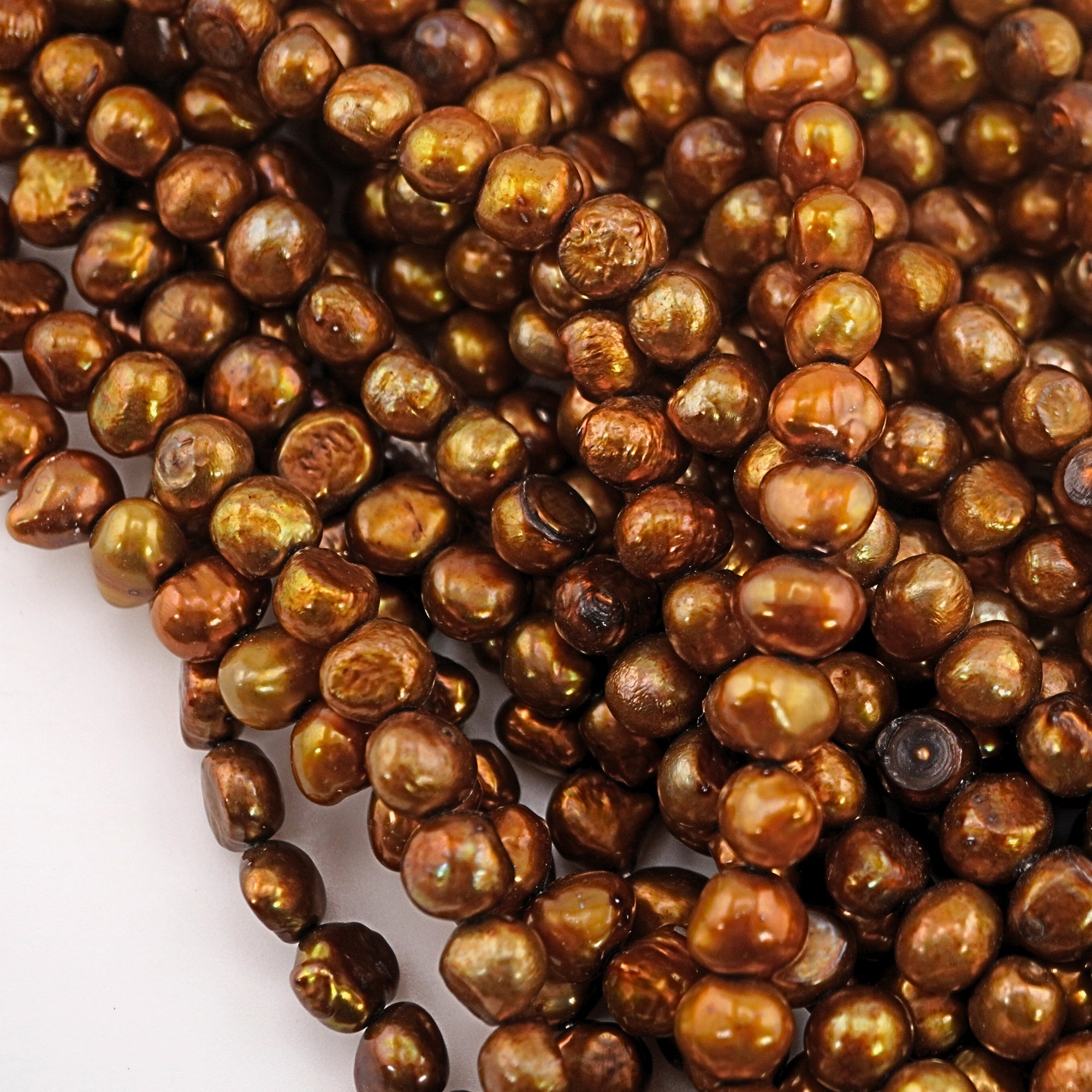 Wholesale golden pearl beads

