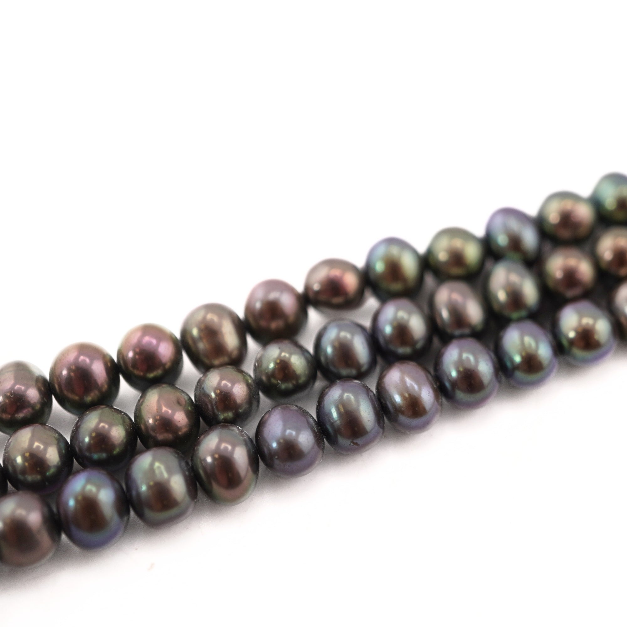 gemstone beads peacock pearls

