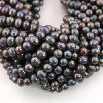 peacock oval pearls strand

