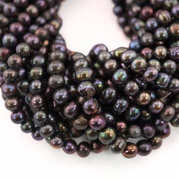 potato shaped peacock freshwater pearls

