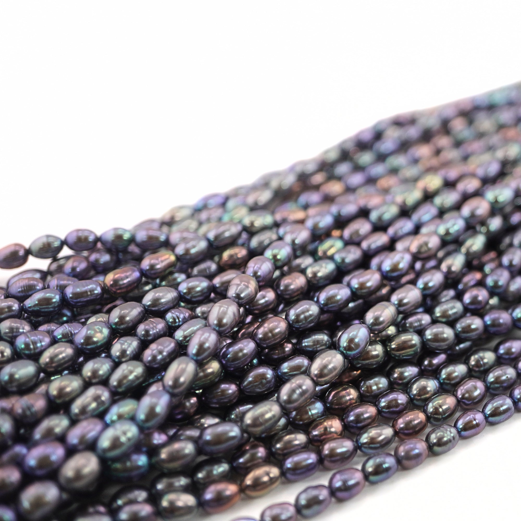 premium oval peacock pearls

