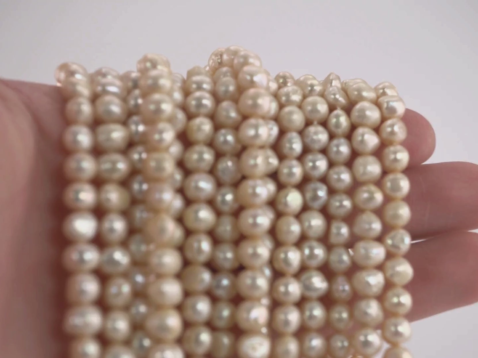 Golden Freshwater Pearls for Necklaces and Bracelets

