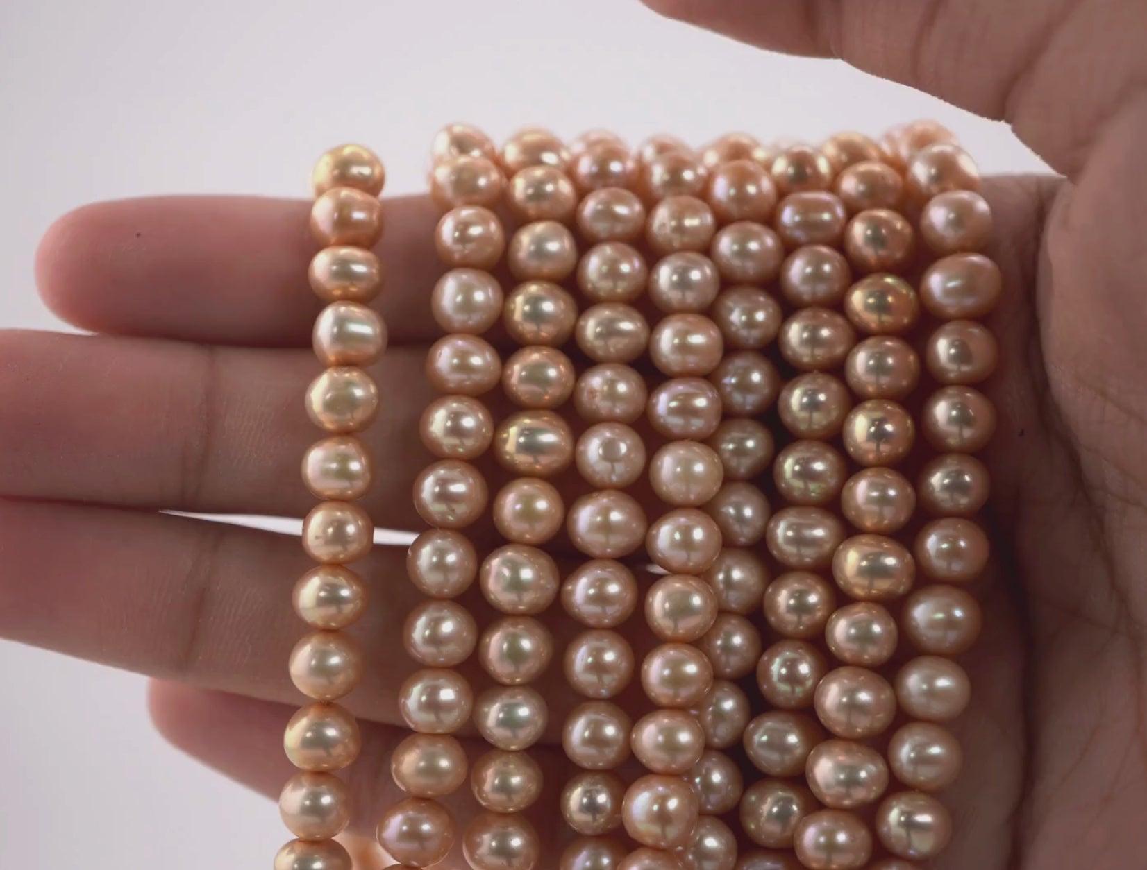 Freshwater Golden Potato Pearls