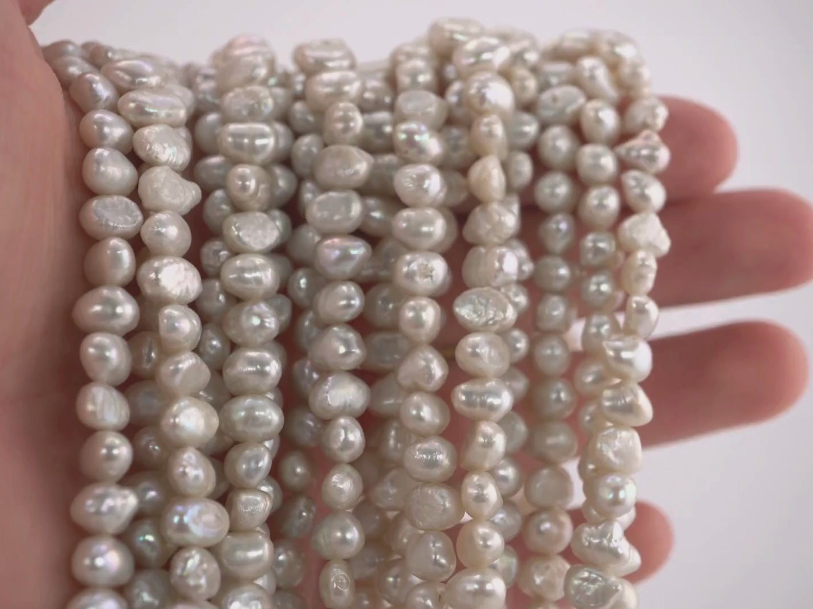 Unique Light Gray Baroque Freshwater Pearls for DIY Jewelry








