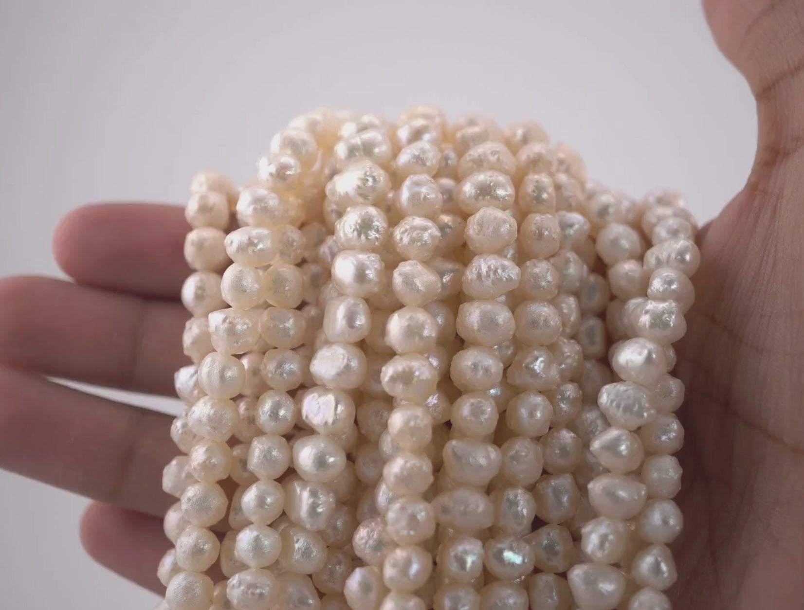 Elegant White Baroque Pearls for DIY Jewelry

