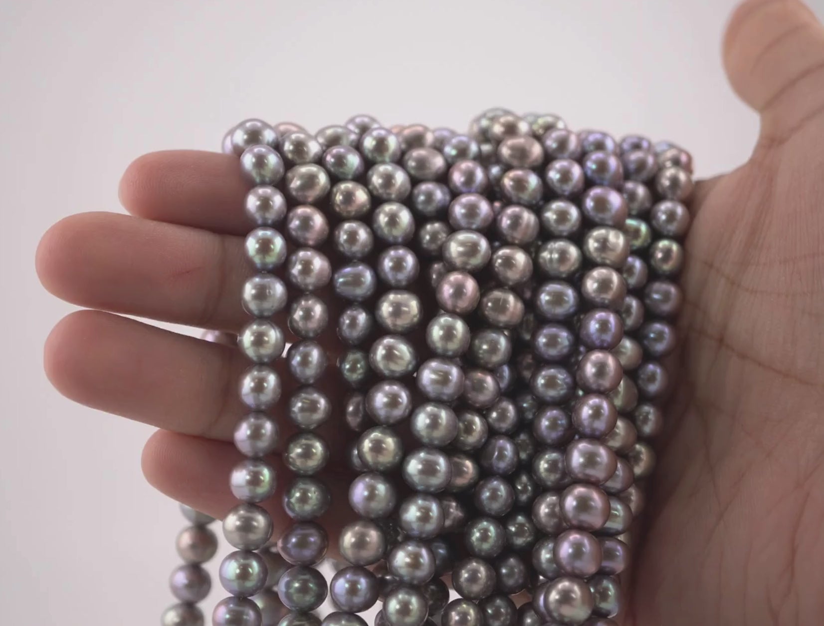 Unique Shape Freshwater Pearls in Peacock