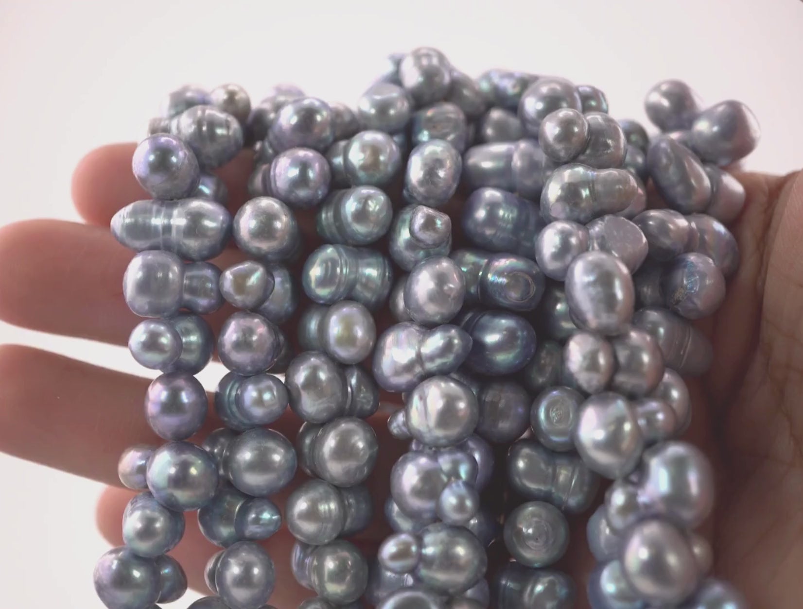 Elegant Blue Freshwater Pearls for DIY Jewelry


