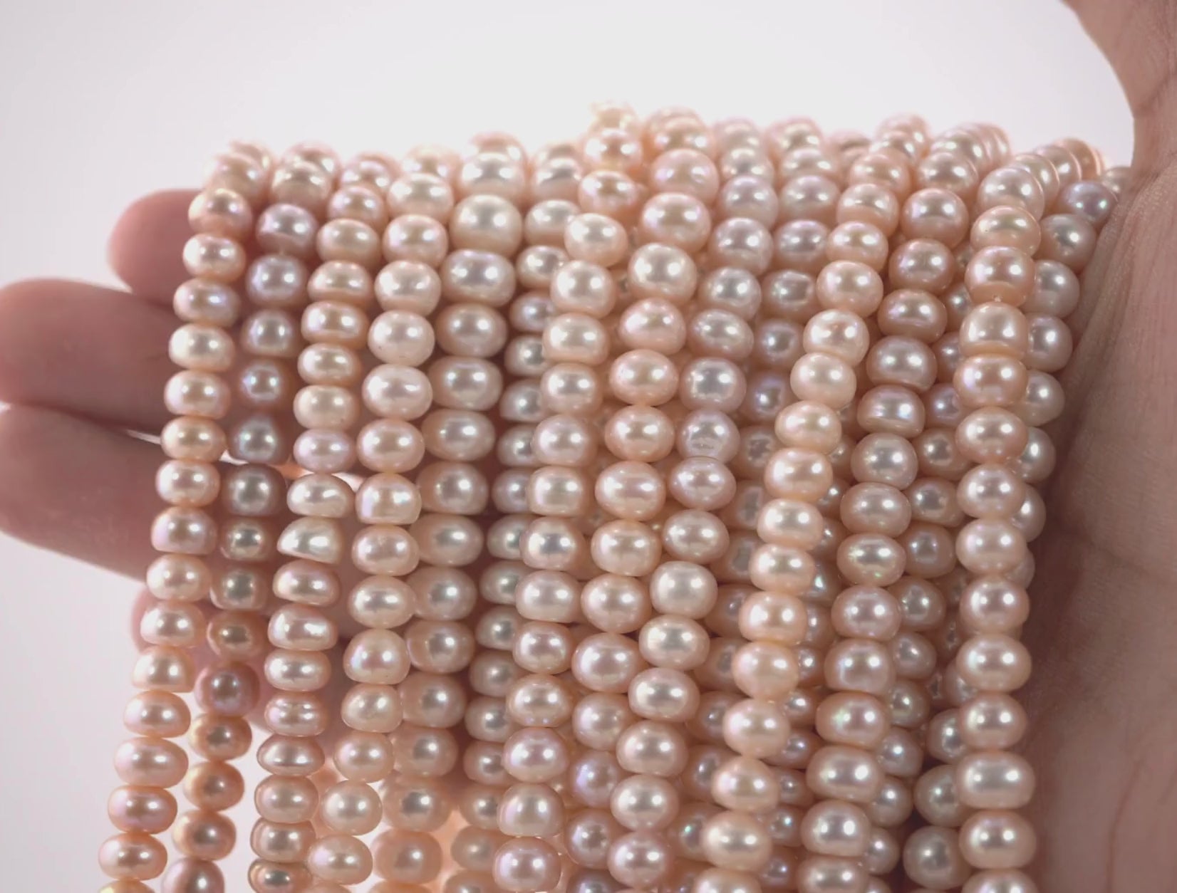 Lustrous Peach Button Beads for Elegant Designs








