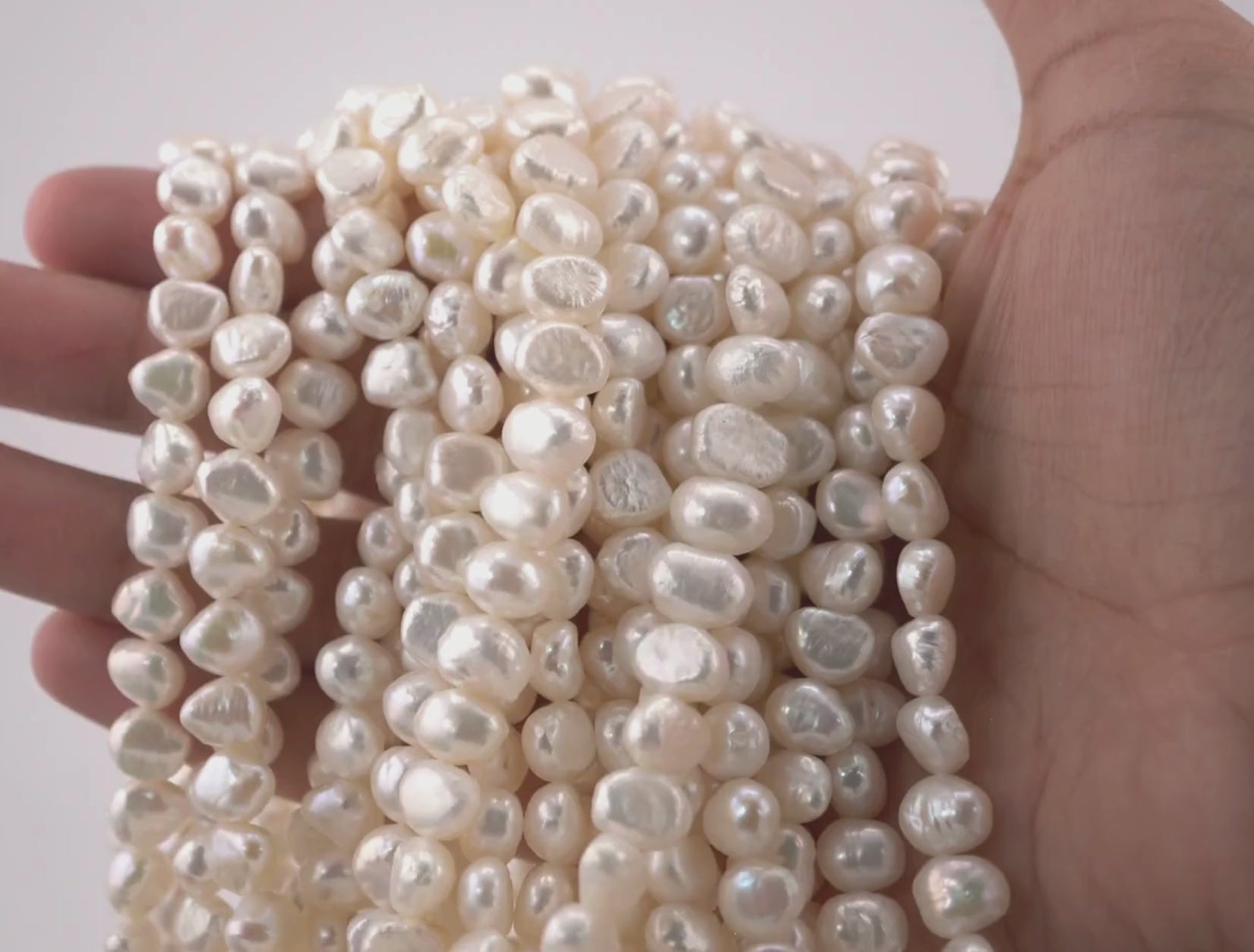 Elegant White Pearl Beads for DIY Jewelry

