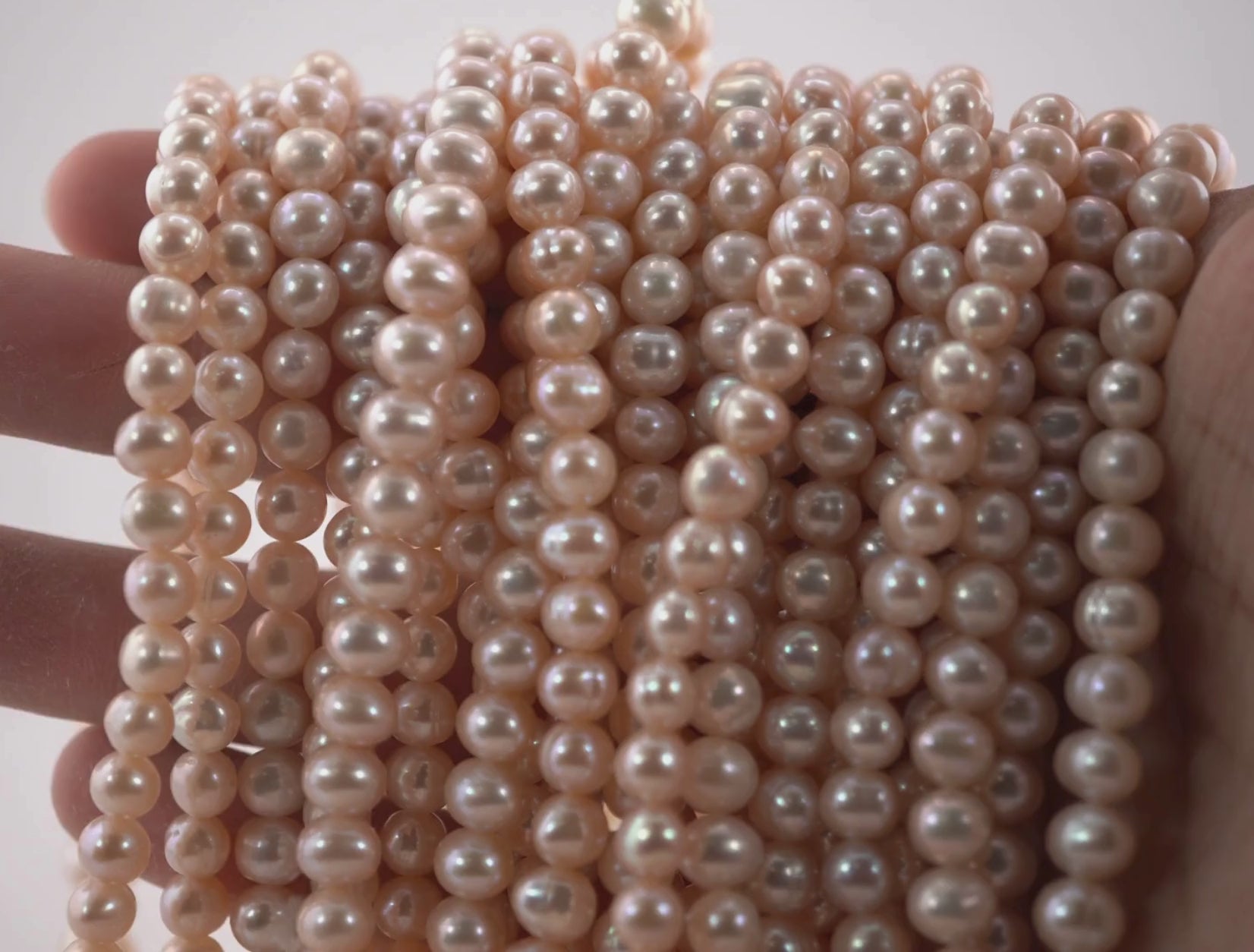 freshwater pearls for peach tone jewelry

