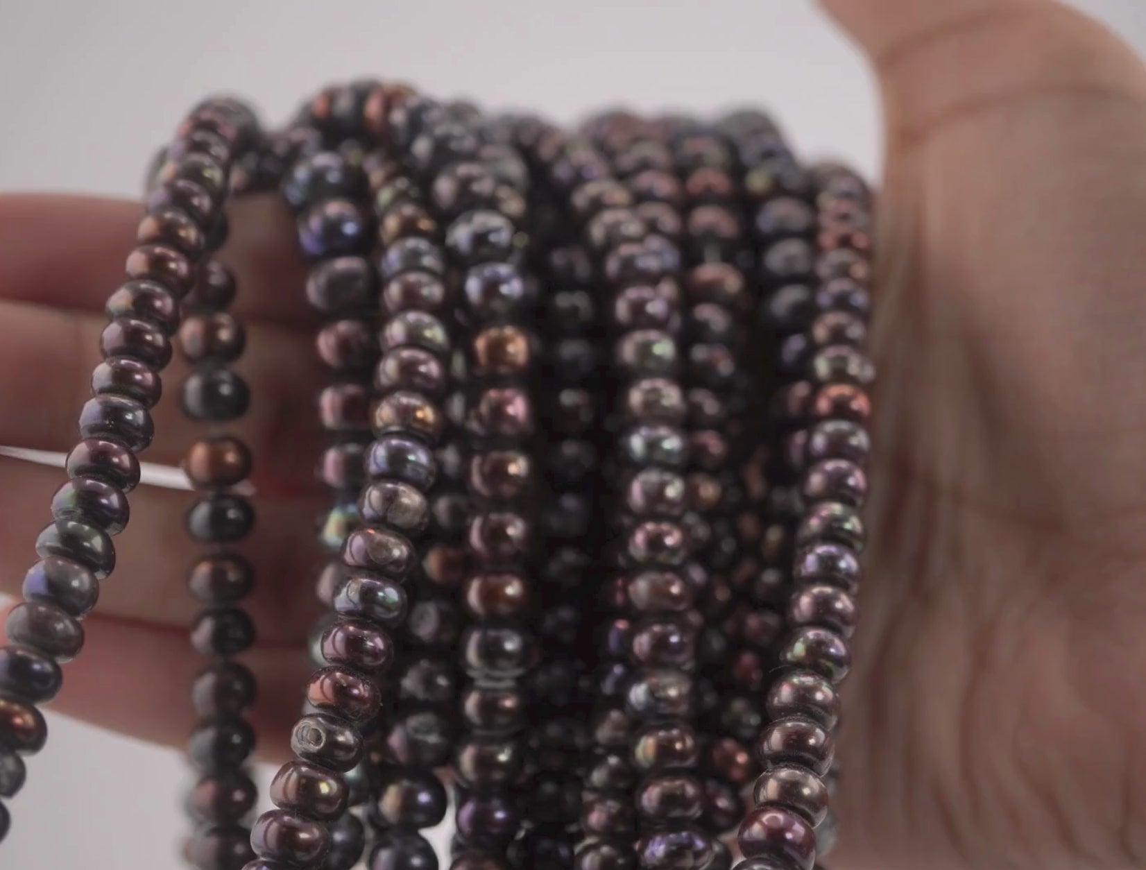 Bold Colored Peacock Pearl Gemstones