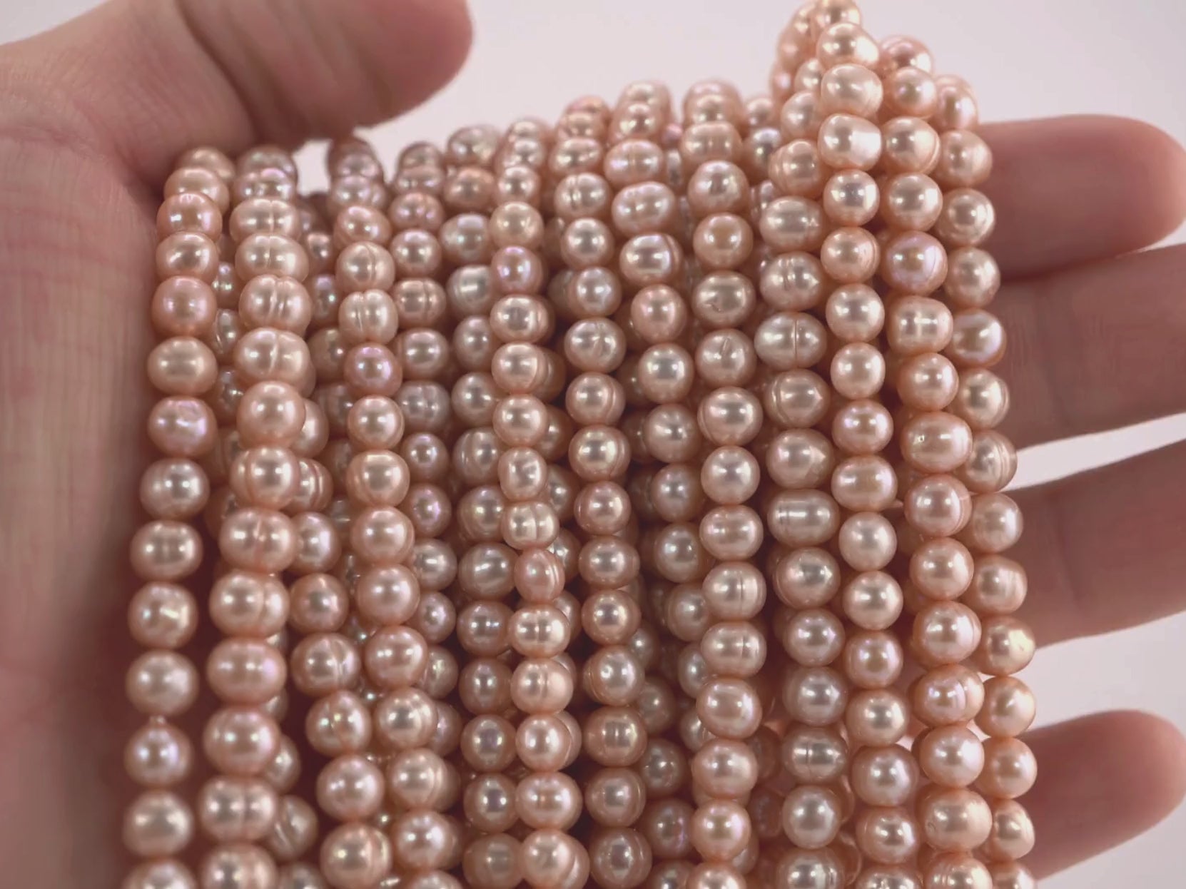 Melon Freshwater Pearl Beads


