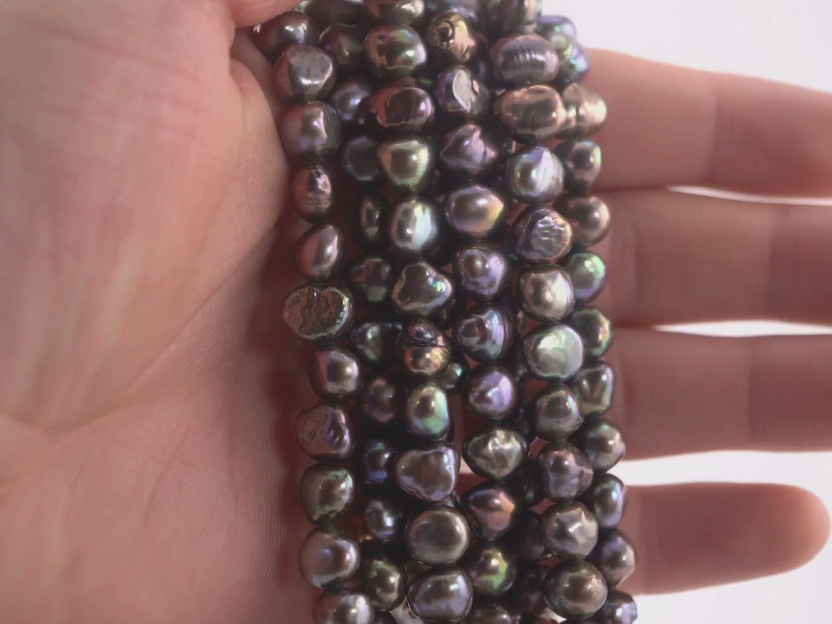 High-luster baroque pearls for crafting









