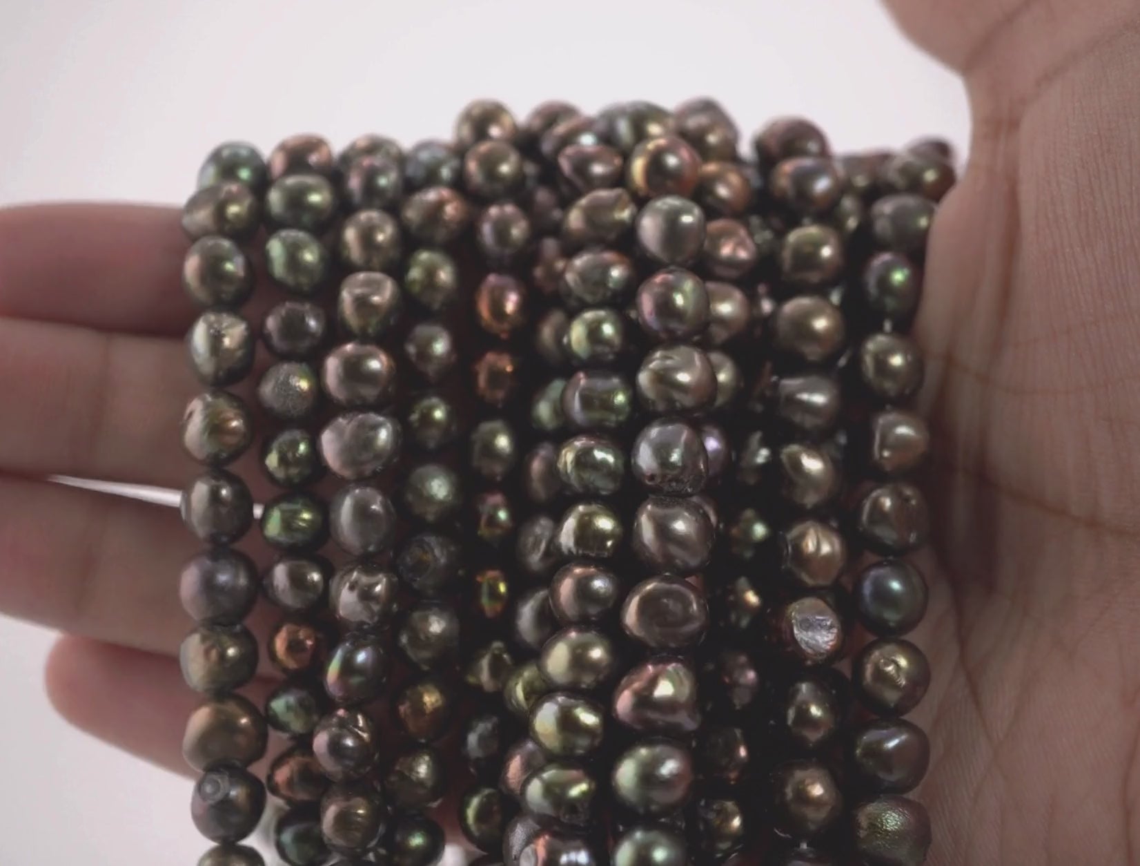 High-Quality Peacock Pearls for Handmade Jewelry

