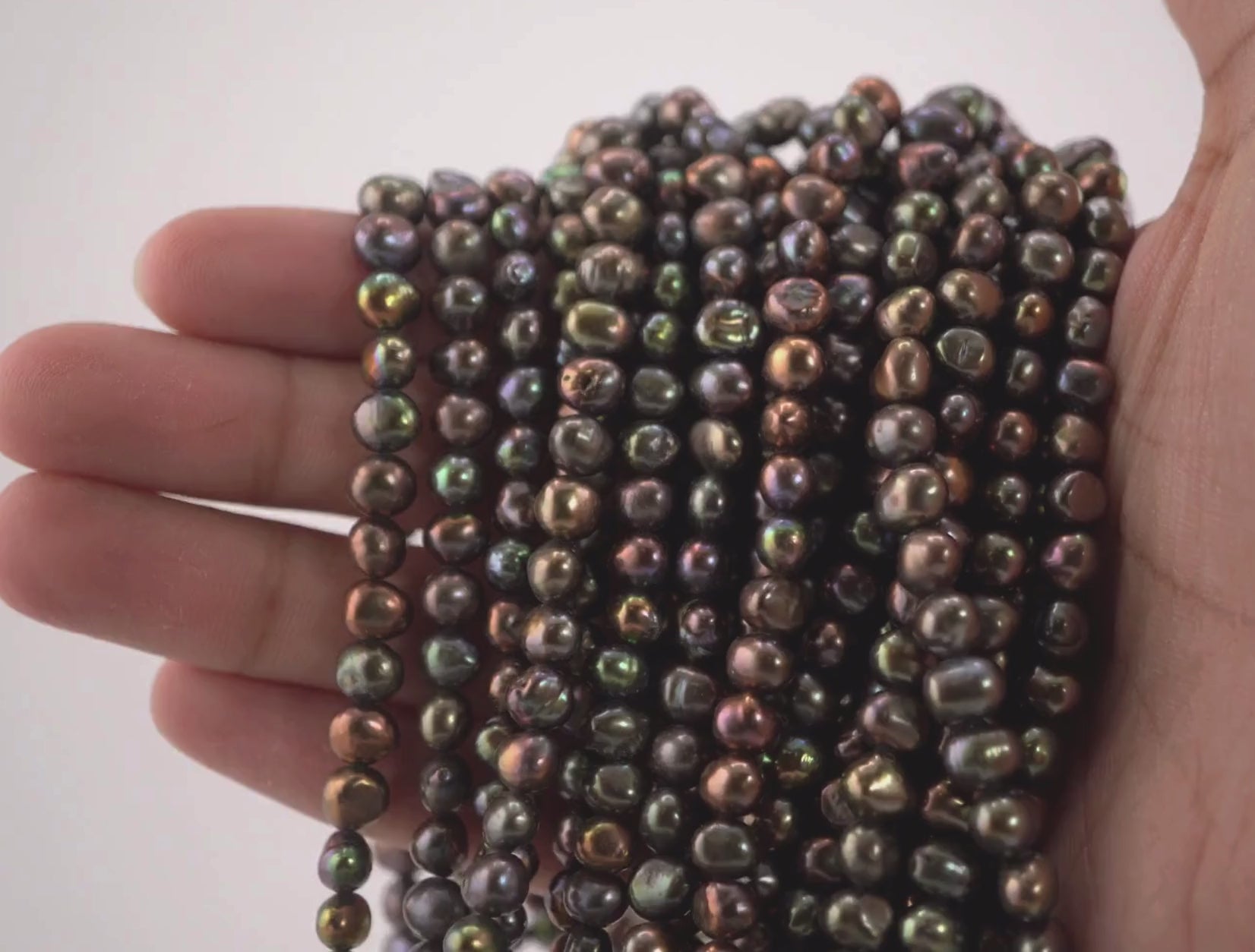 Handpicked Peacock Pearl Beads for DIY Jewelry

