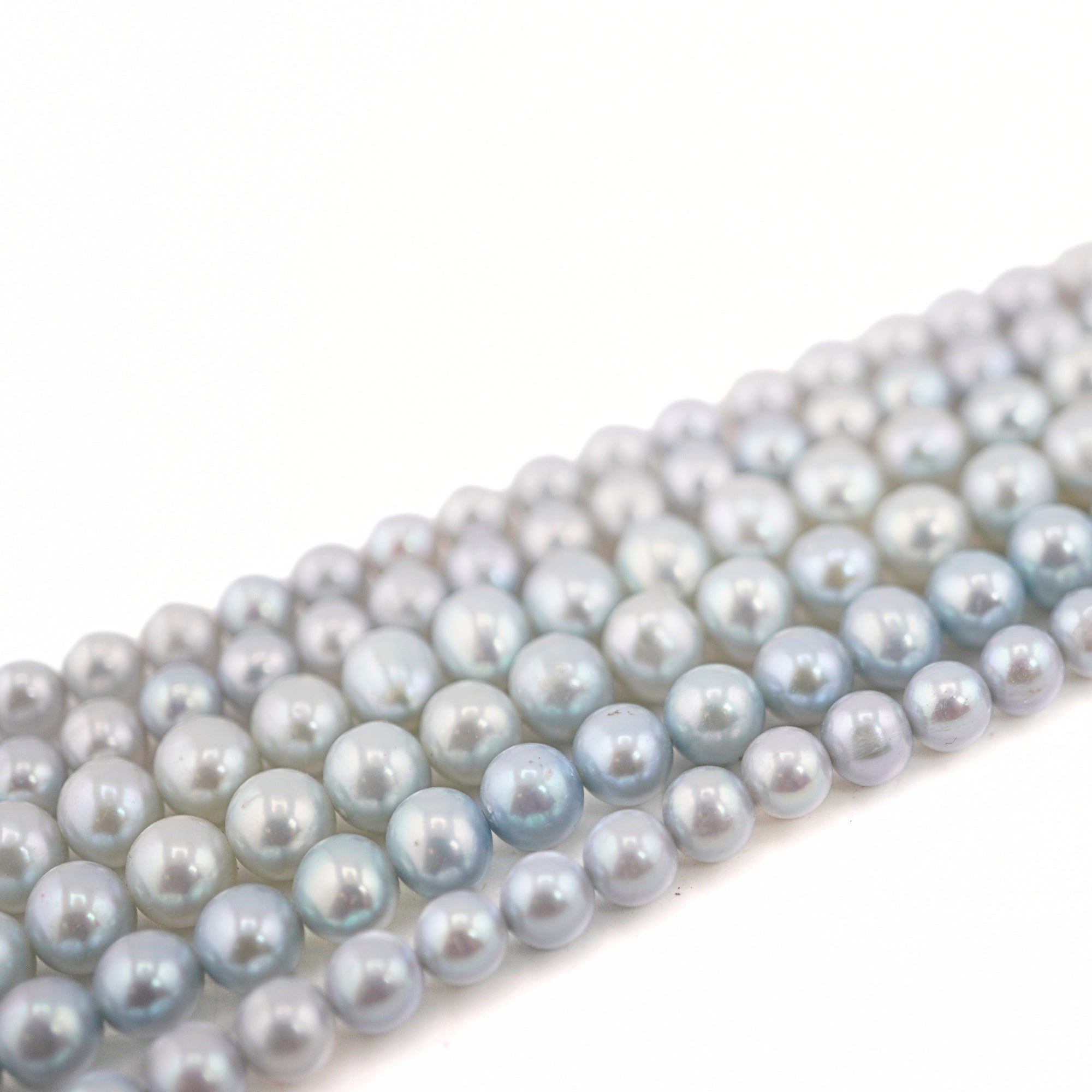 sky blue natural pearl beads

