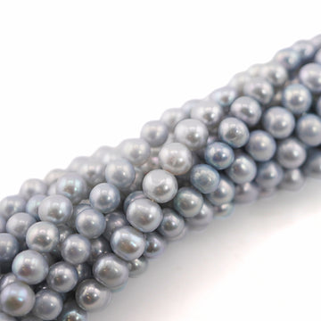 soft blue pearls for crafting

