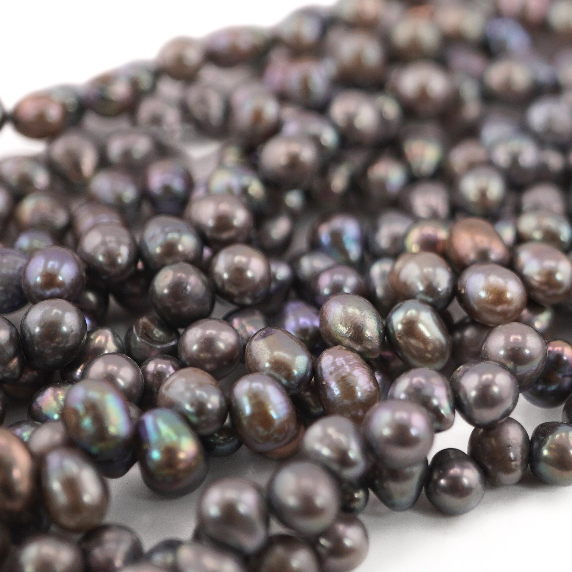 vibrant oval pearls for DIY jewelry

