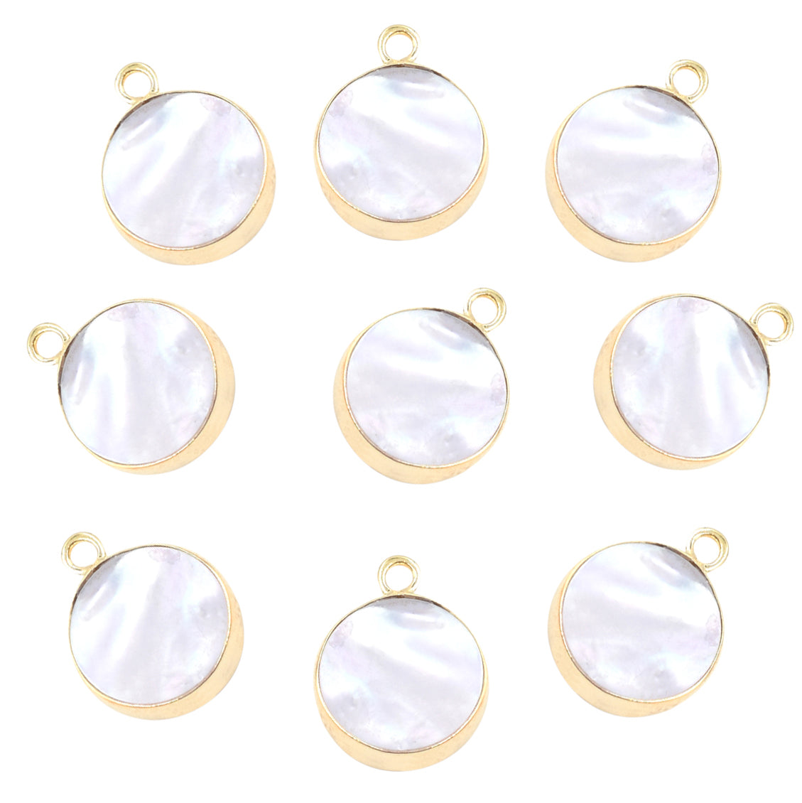 10MM mother of pearl charm

