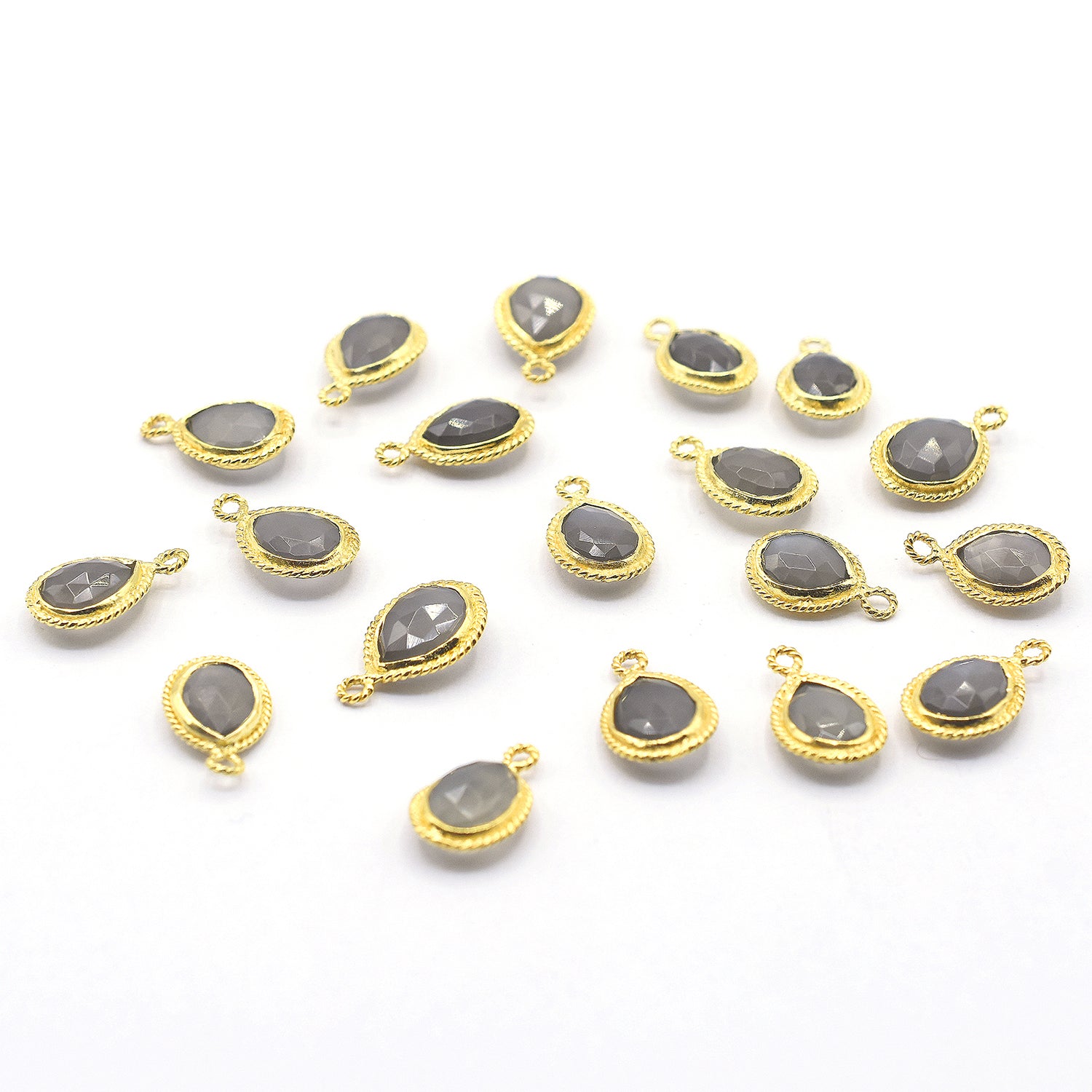Elegant gray moonstone jewelry