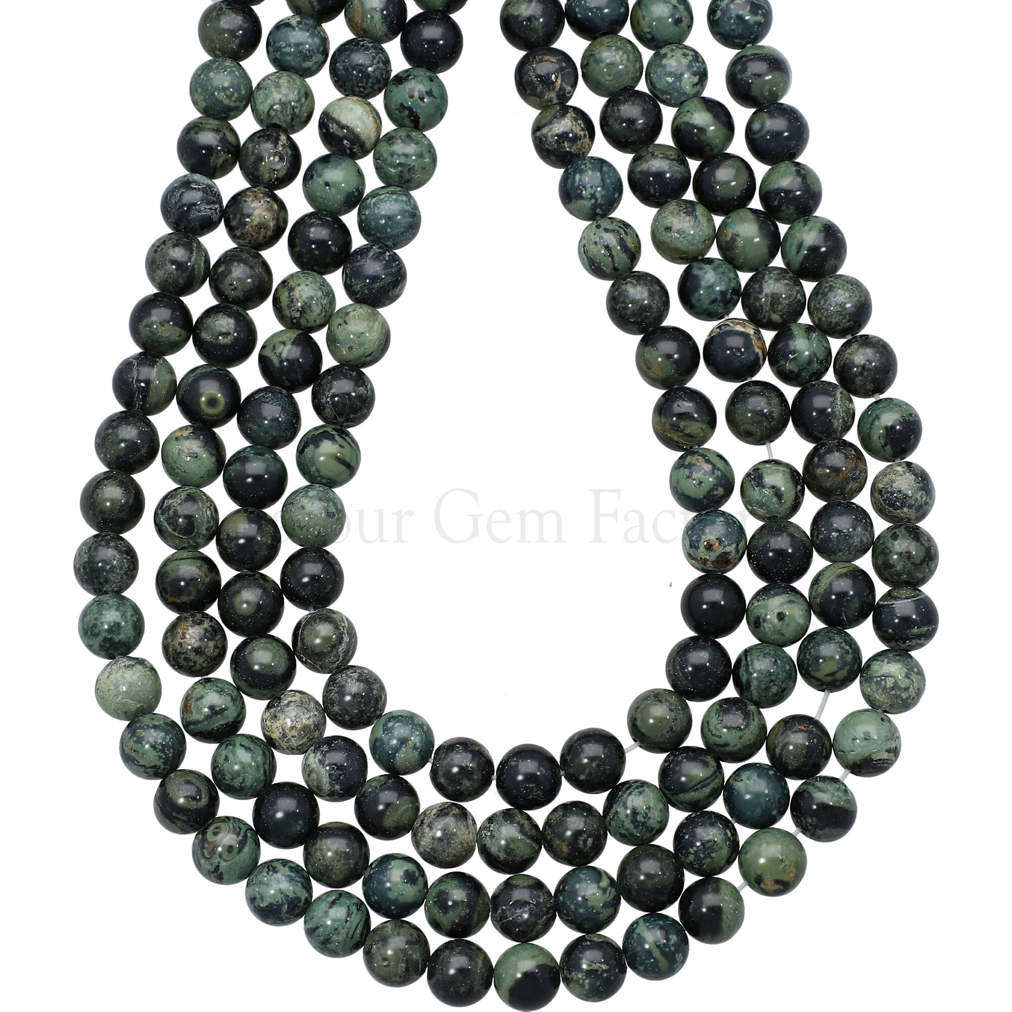 6 MM Kambaba Jasper Smooth Round Beads 15 Inches Strand