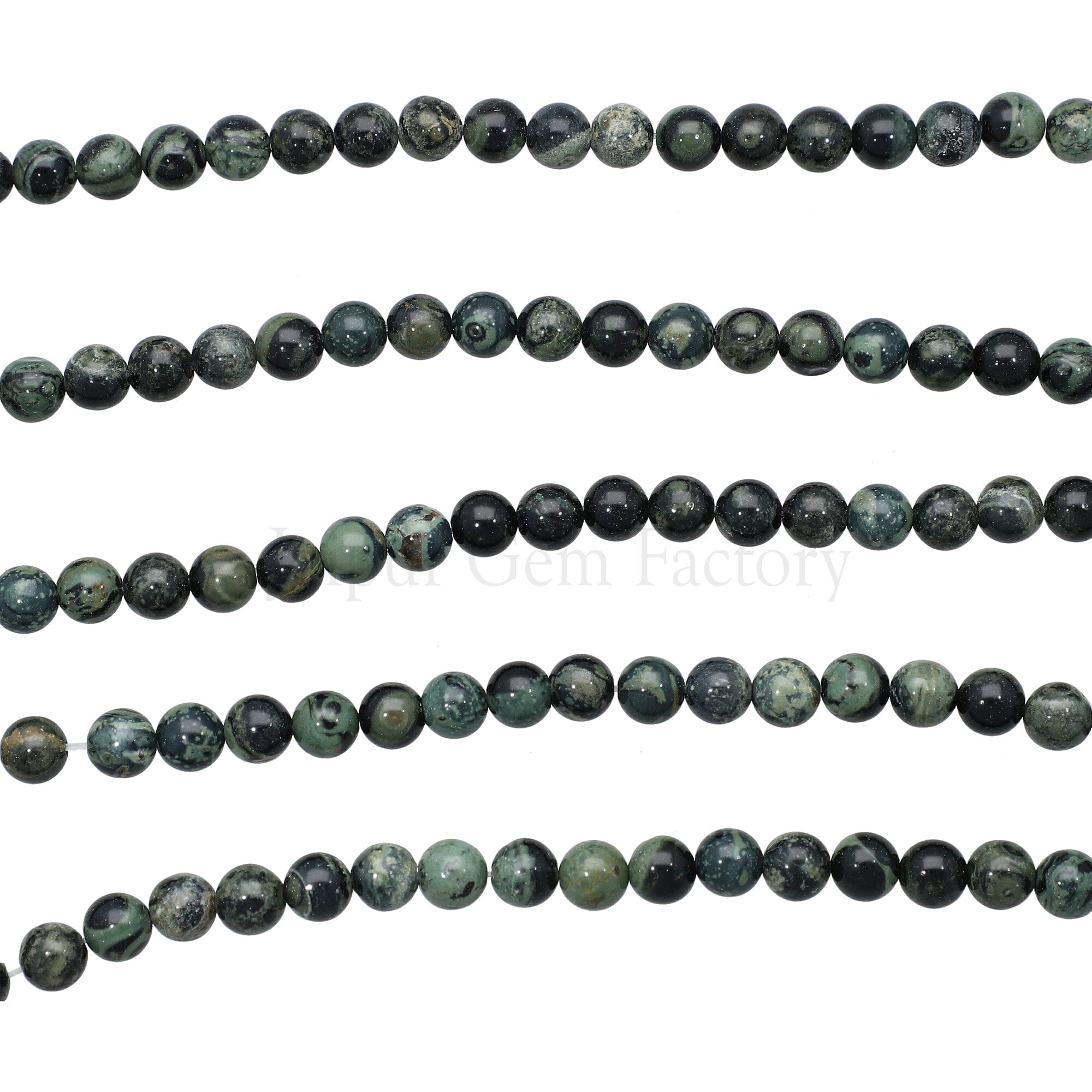 6 MM Kambaba Jasper Smooth Round Beads 15 Inches Strand