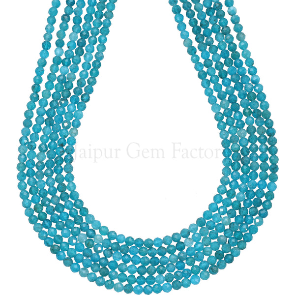 Round Dark Blue Apatite Gemstone Jaipur Gem Factory