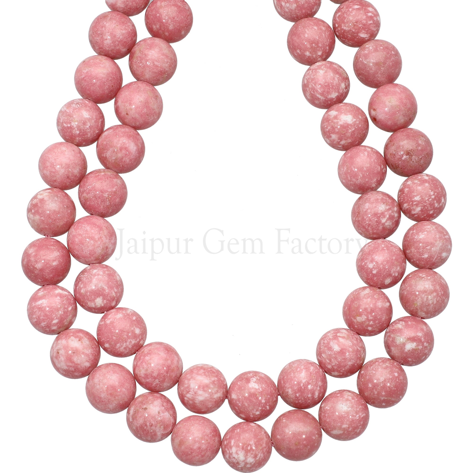10 MM Thulite Smooth Round Beads 15 Inches Strand
