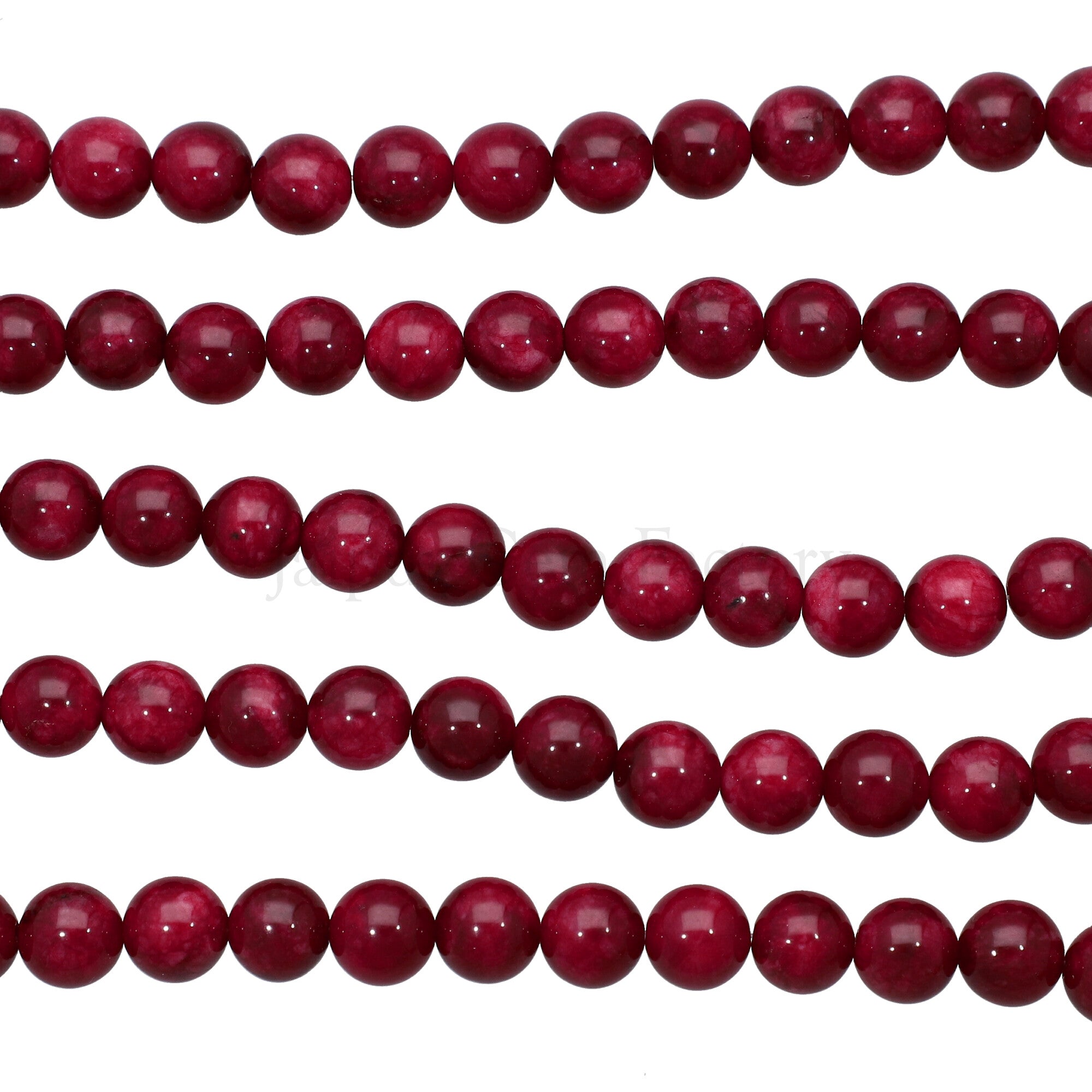 10 MM Dyed Ruby Color Agate Smooth Round Beads 15 Inches Strand