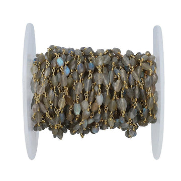 Gold Beads Chain for Jewelry Making