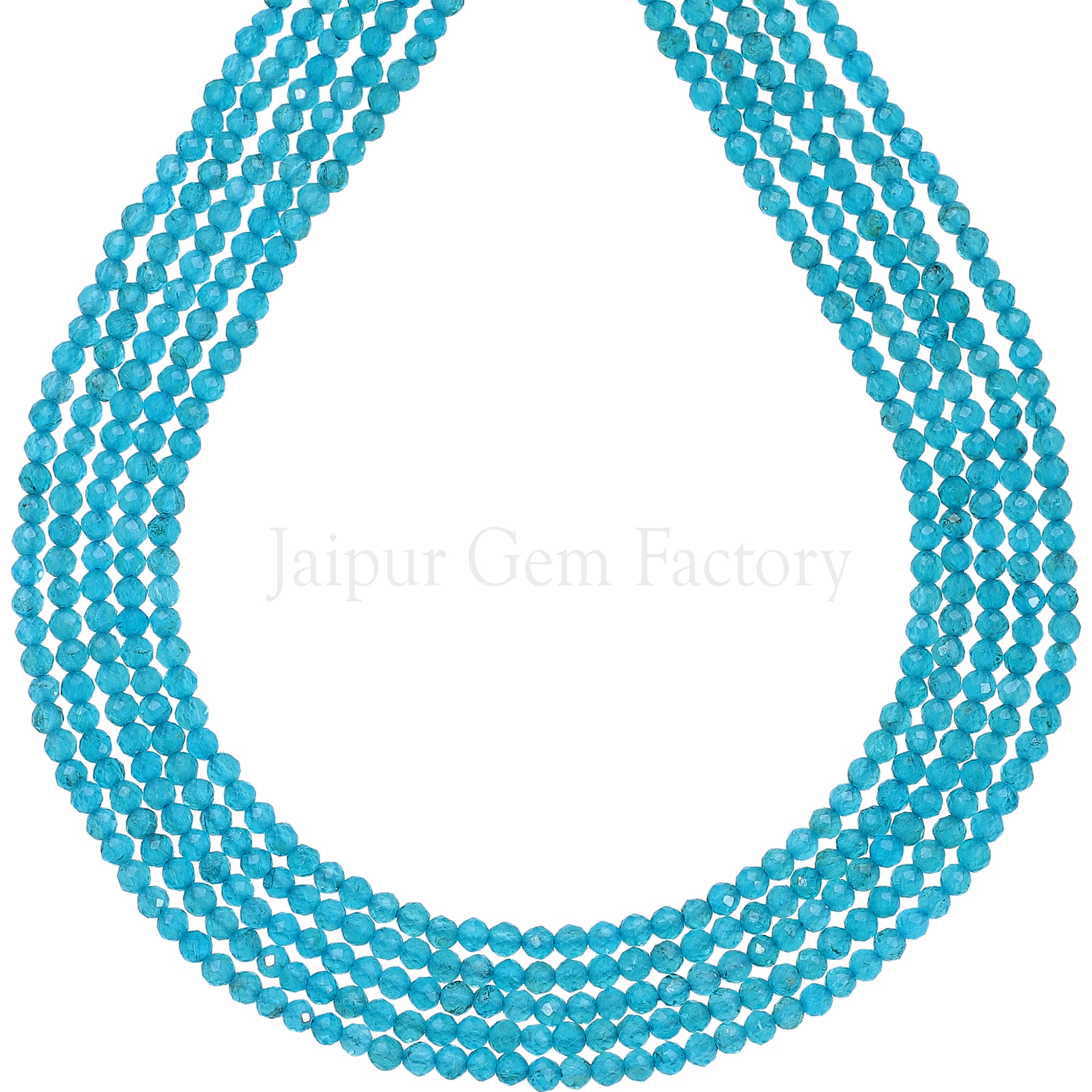 2-2.5 MM Apatite Faceted Round Beads