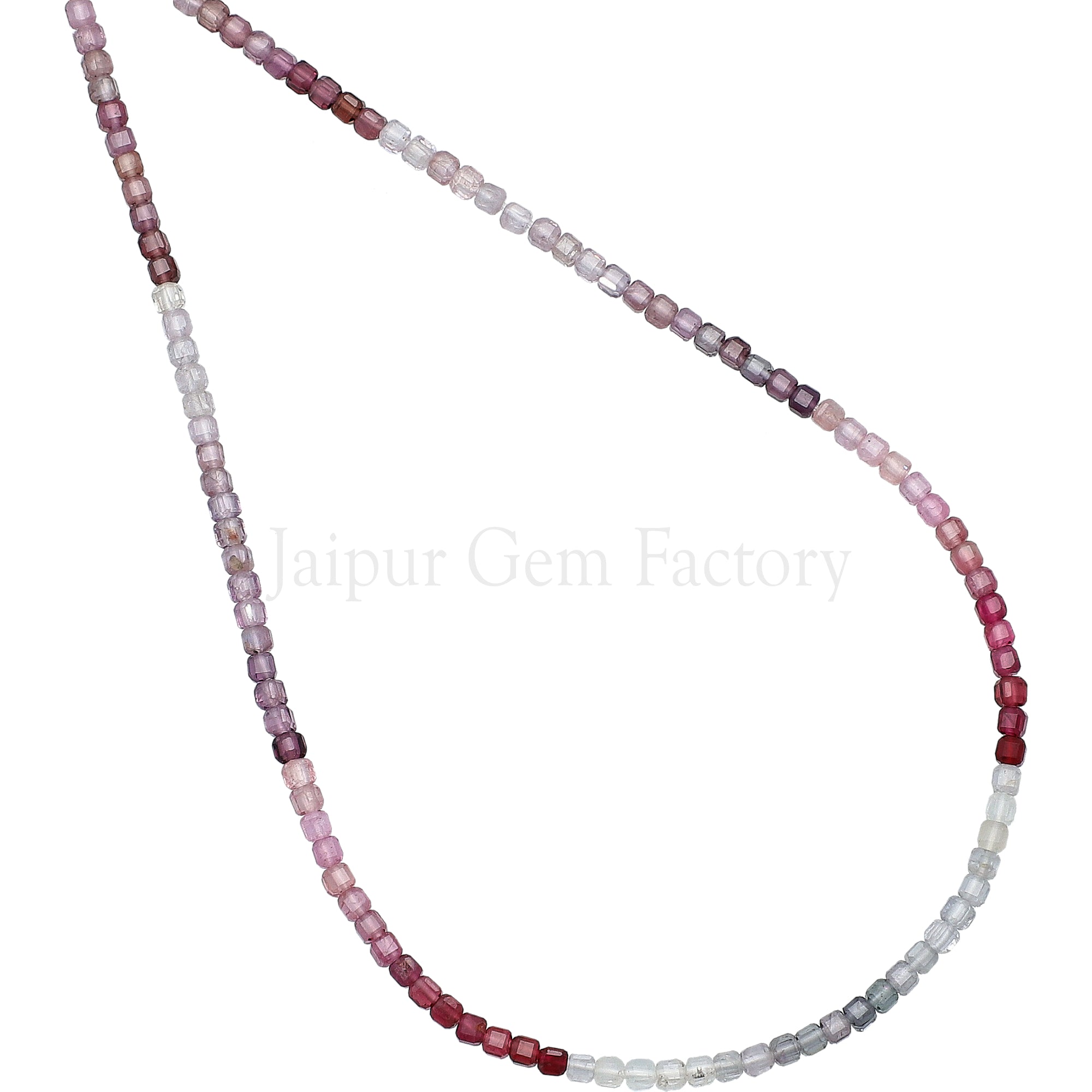 2.3-2.5 MM Multi Color Spinel Faceted Box Beads
