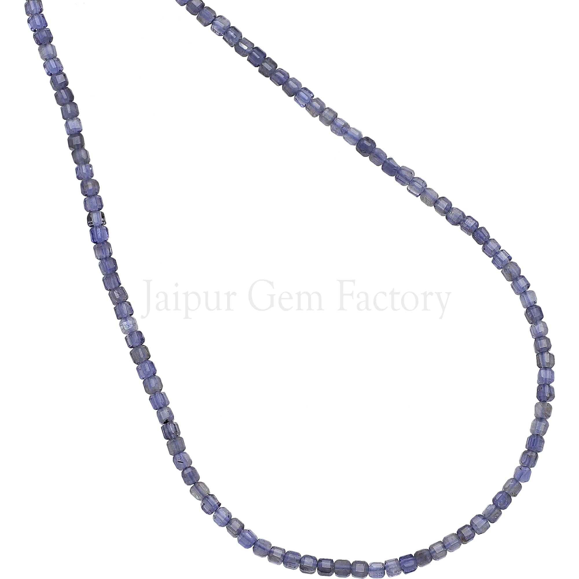 2.3-2.5 MM Iolite Faceted Box Beads