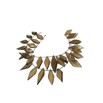 15x8 To 21x10 MM Cognac Quartz / Whisky Quartz Smooth Diamond Shape Beads Strand