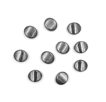 10 Pcs 16mm Oval Brushed Matte Finish Beads Black Finished Copper