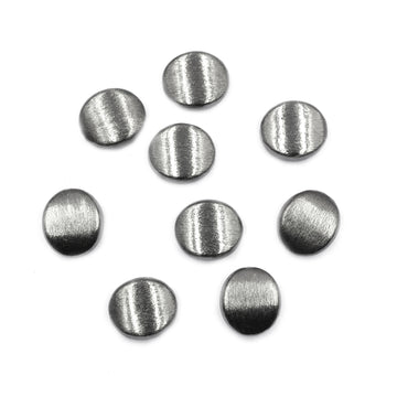 10 Pcs 20mm Oval Brushed Matte Finish Beads Black Finished Copper