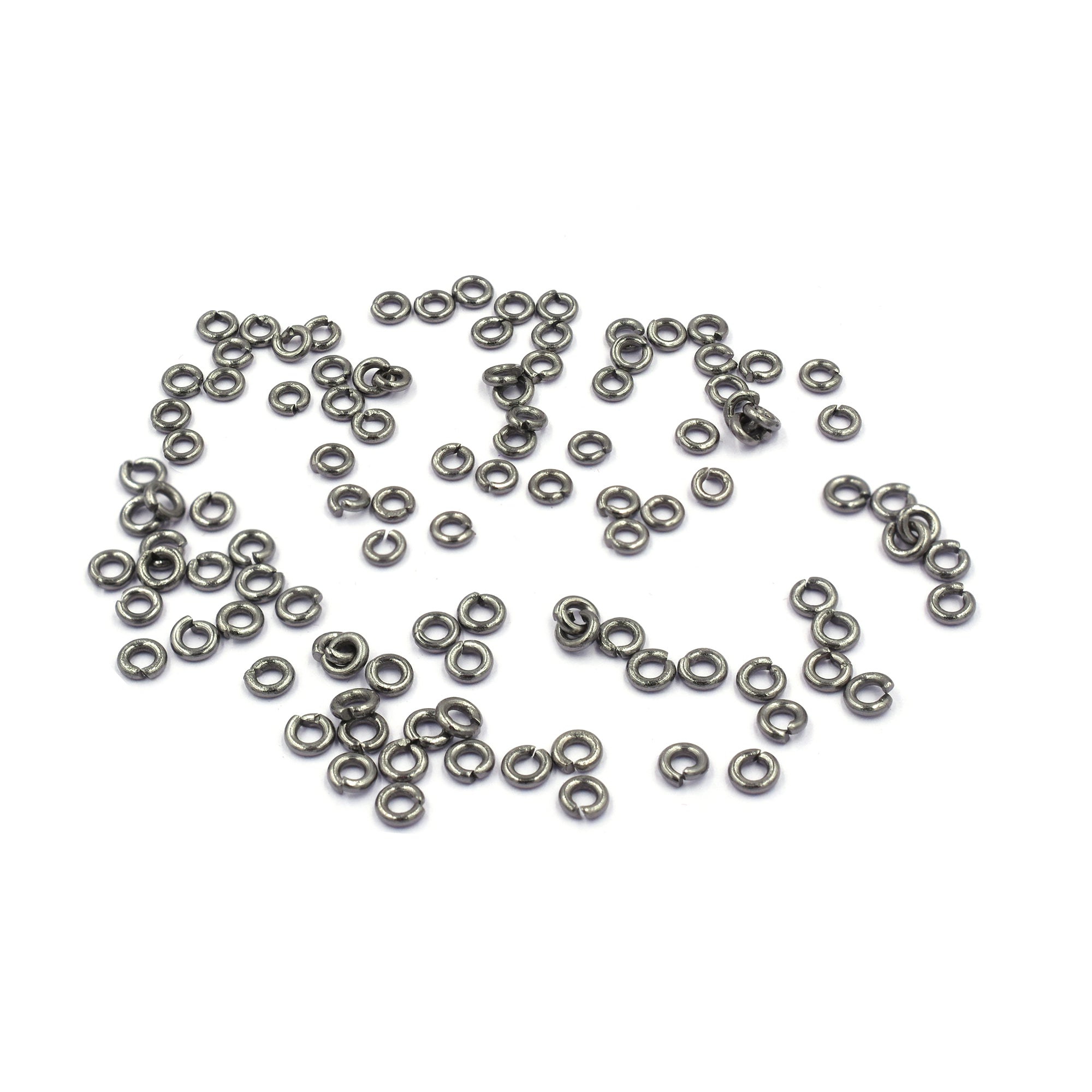 4mm Open Jump Ring Black Finished Copper