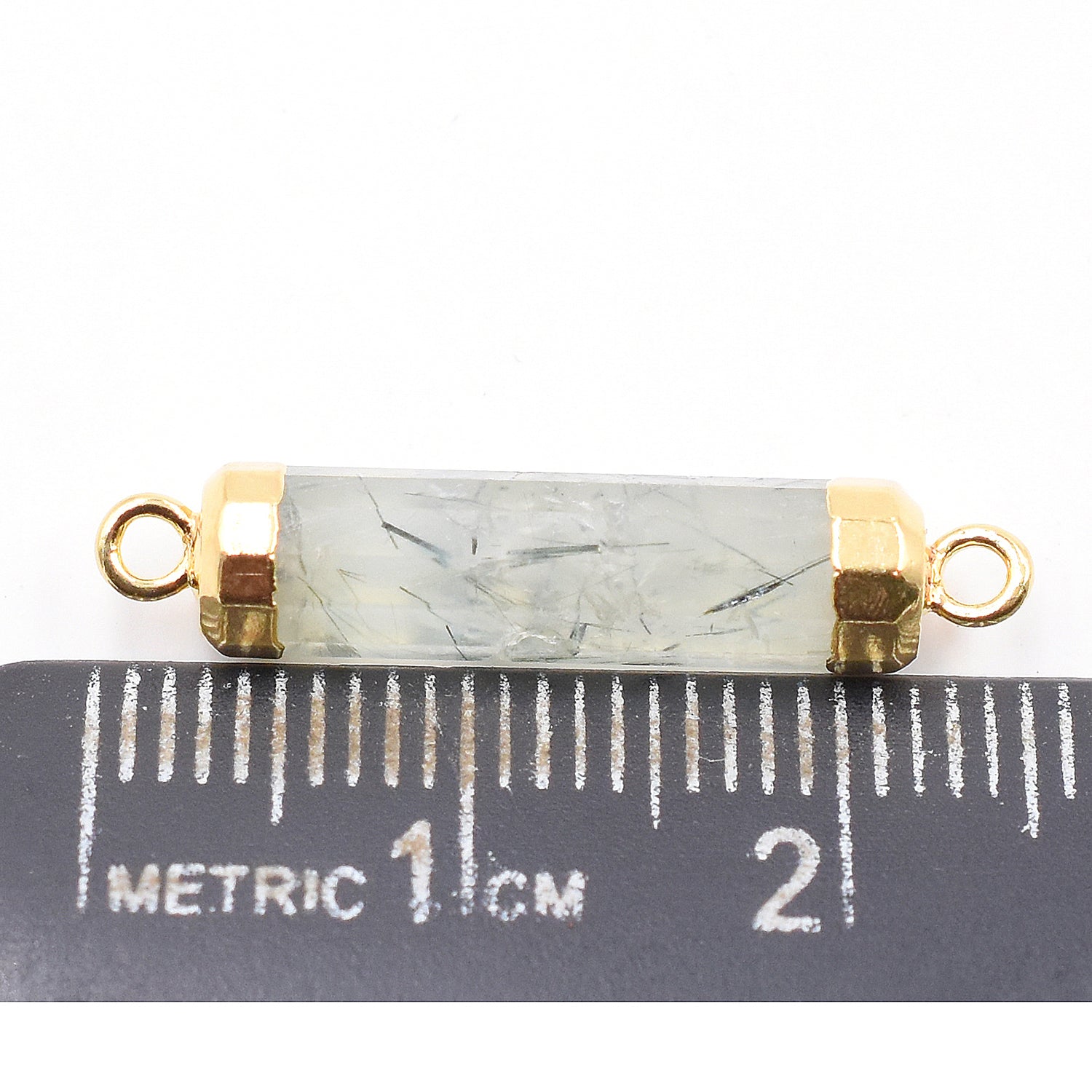 Prehnite Gemstone Connector Beads Wholesale
