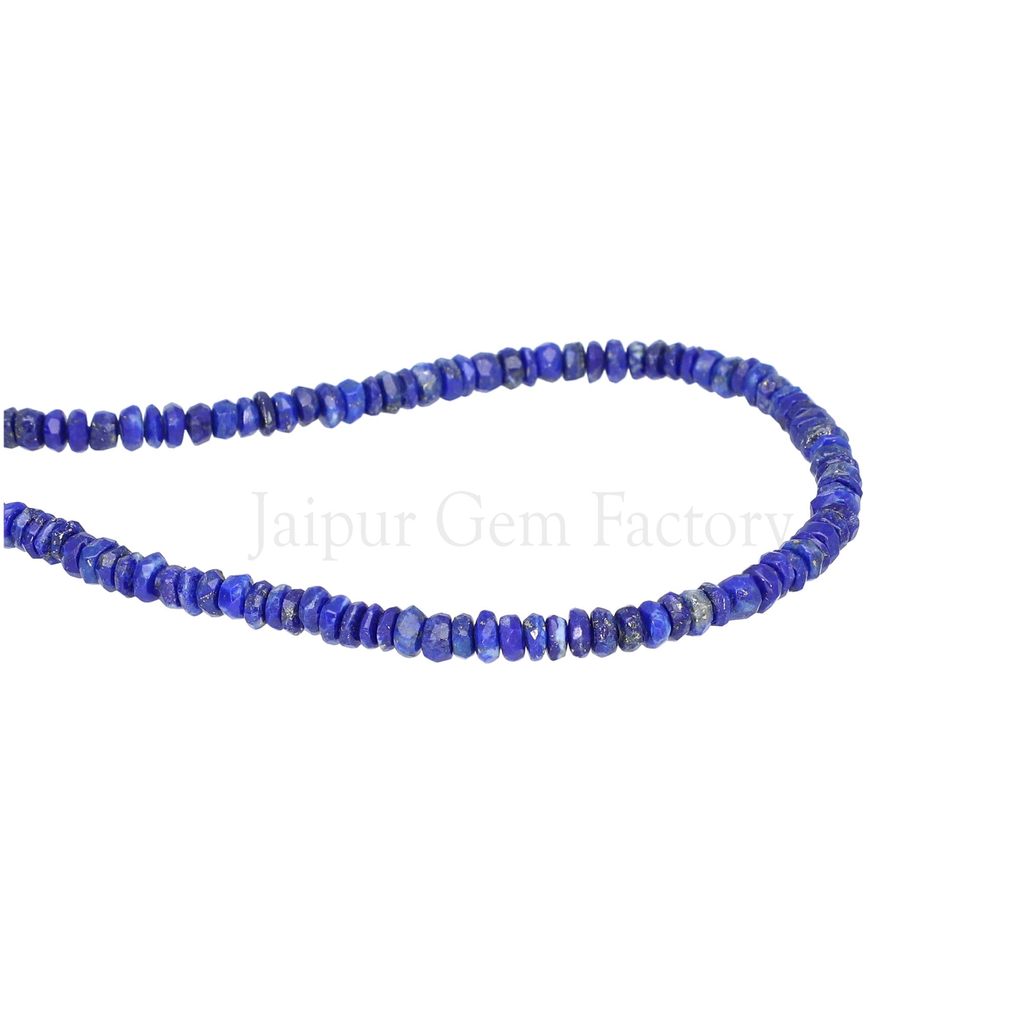 Lapis Lazuli 4 To 4.5 MM Faceted Rondelle Shape Beads Strand 1mm Drill